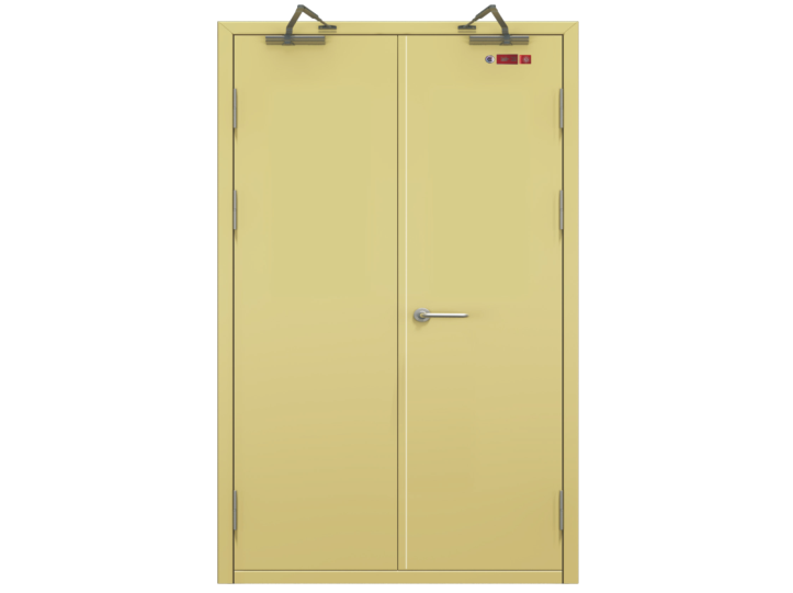 鋼質(zhì)雙開隔熱防火門